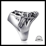 Bague Tête de Mort Faucheuse Gothique