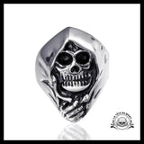 Bague Tête de Mort Faucheuse Gothique