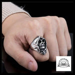 Bague Tête de Mort Faucheuse Gothique