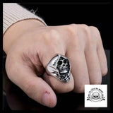 Bague Tête de Mort Faucheuse Gothique