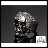 Bague Tête de Mort Femme (Acier)