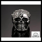 Bague Tête de Mort Femme (Acier)