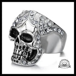 Bague Tête de Mort Femme (Acier)
