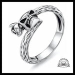 Bague Tête de Mort Pour Femme (Argent)