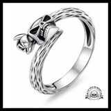 Bague Tête de Mort Pour Femme (Argent)