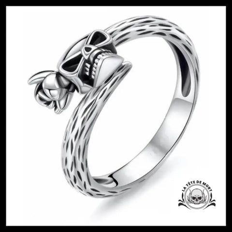 Bague Tête de Mort Pour Femme (Argent)