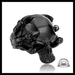 Bague Tête de Mort Griffe Satanique