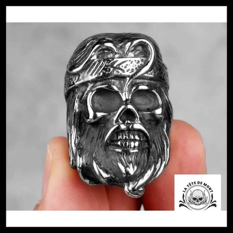 Bague Tête de Mort Hippie
