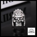 Bague Tête de Mort Indien (Acier)