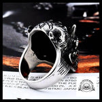 Bague Tête de Mort Marcheur Blanc