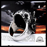 Bague Tête de Mort Marcheur Blanc