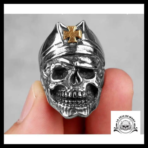 Bague Tête de Mort Médecin Militaire