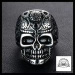 Bague Tête de Mort Mexicaine Femme (Acier)