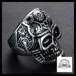 Bague Tête de Mort Mexicaine Femme (Acier)