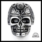Bague Tête de Mort Mexicaine Femme (Acier)