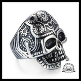 Bague Tête de Mort Mexicaine Femme (Acier)
