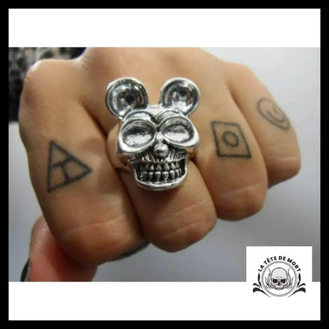 Bague Tête de Mort Mickey Mouse