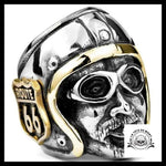 Bague Tête de Mort Motard