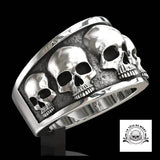 Bague Tête de Mort Multi Crânes
