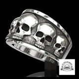 Bague Tête de Mort Multi Crânes