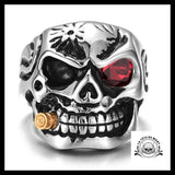 Bague Tête de Mort œil Du Diable