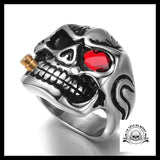 Bague Tête de Mort œil Du Diable