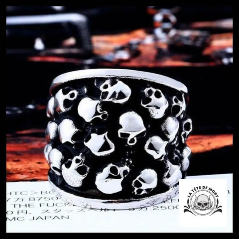 Bague Tête de Mort Ossuaire