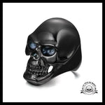 Bague Tête de Mort Pierre Noire