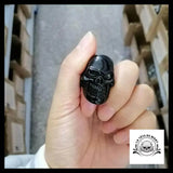 Bague Tête de Mort Pierre Noire