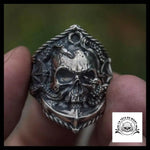 Bague Tête de Mort Pieuvre Géante