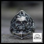 Bague Tête de Mort Pieuvre Géante