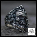 Bague Tête de Mort Pieuvre Géante