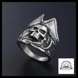 Bague Tête de Mort Pirate (Acier)