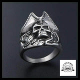 Bague Tête de Mort Pirate (Acier)