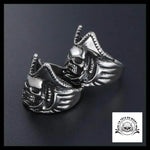 Bague Tête de Mort Pirate (Acier)