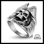 Bague Tête de Mort Pirate (Acier)