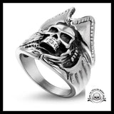 Bague Tête de Mort Pirate (Acier)