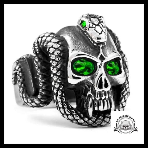 Bague Tête de Mort Python
