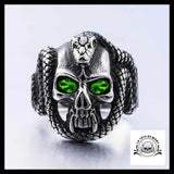 Bague Tête de Mort Python