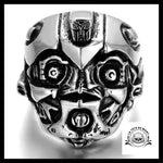 Bague Tête de Mort Robot