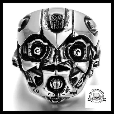 Bague Tête de Mort Robot