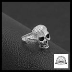 Bague Tête de Mort Rose (Acier)