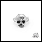 Bague Tête de Mort Rose (Acier)