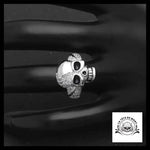Bague Tête de Mort Rose (Acier)