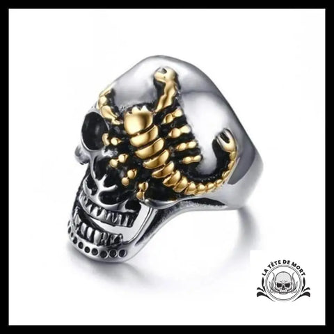 Bague Tête de Mort Scorpion