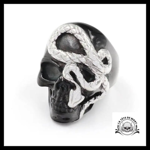 Bague Tête de Mort Serpent