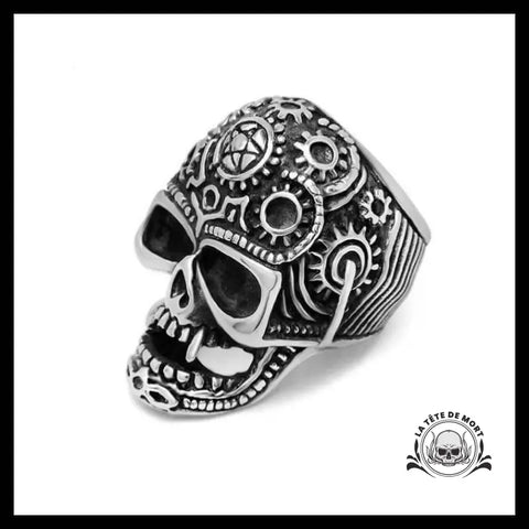 Bague Tête de Mort Solaire