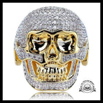 Bague Tête de Mort Strass Gorille