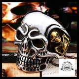 Bague Tête de Mort Style Rock