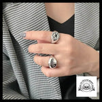 Bague Tête de Mort Toxique (en Argent)